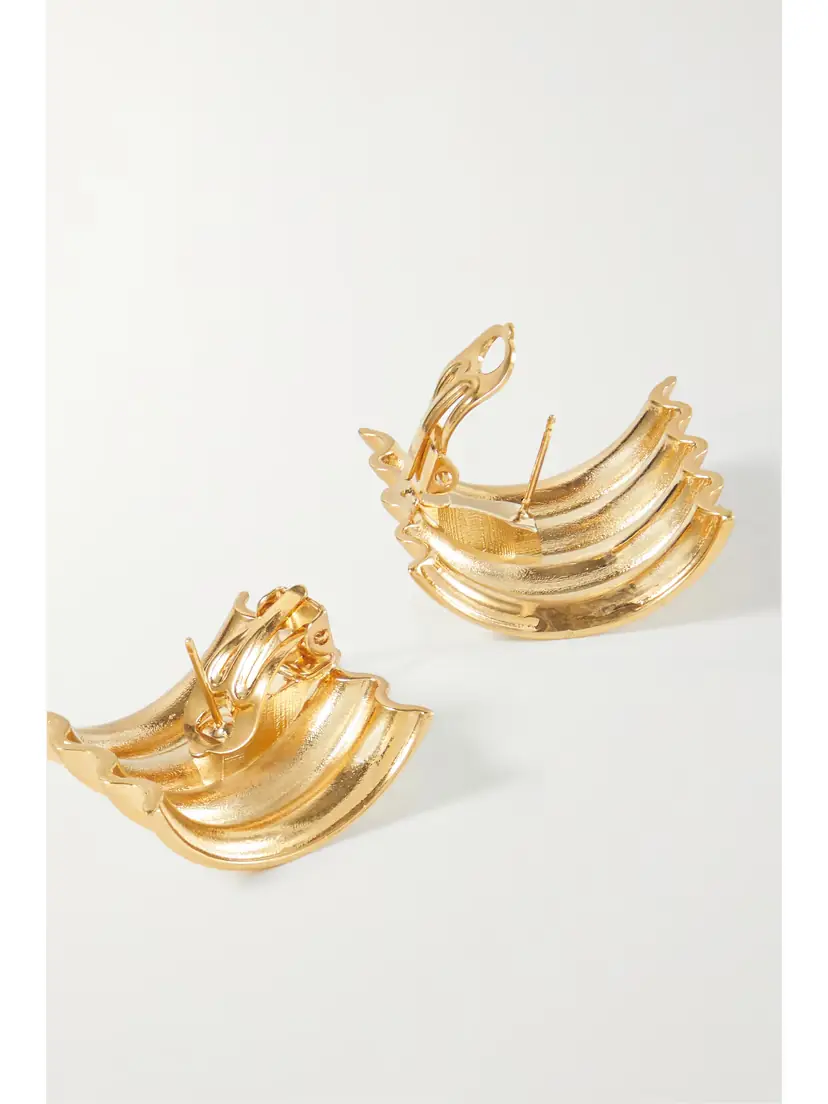 Khaite Julius Gold-plated Earrings | Thumbnail 3