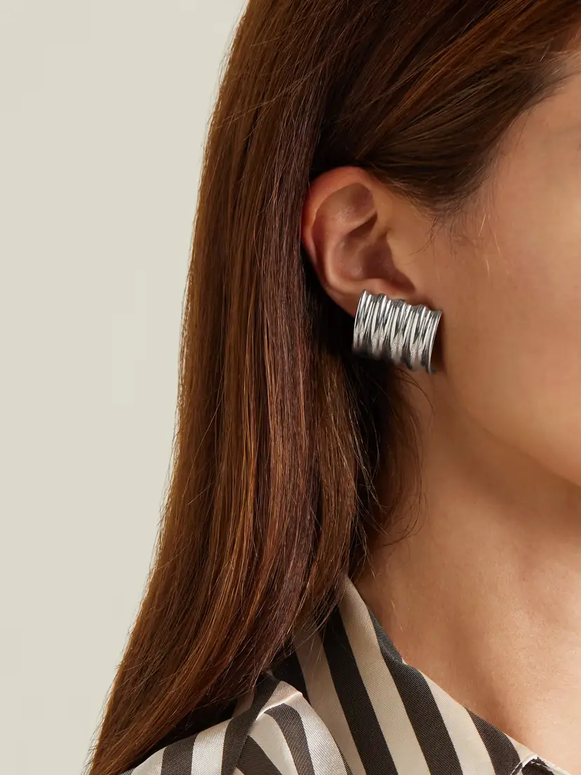 Khaite Julius Silver-tone Earrings | Thumbnail 2