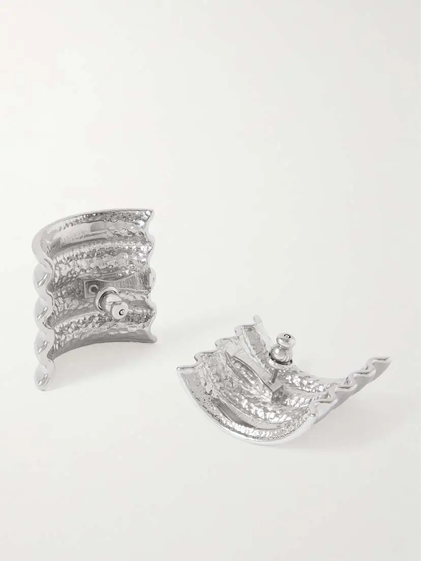 Khaite Julius Silver-tone Earrings | Thumbnail 3