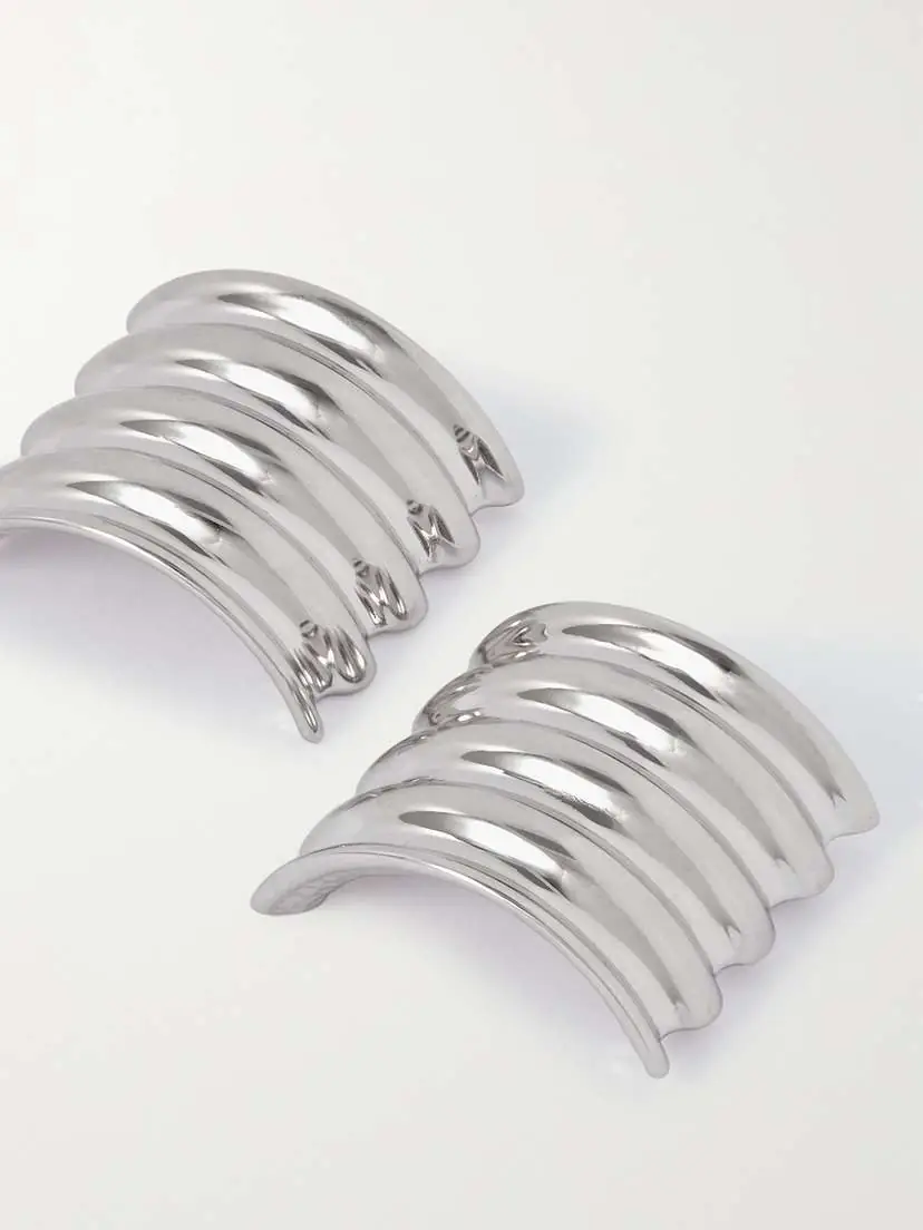 Khaite Julius Silver-tone Earrings | Thumbnail 4