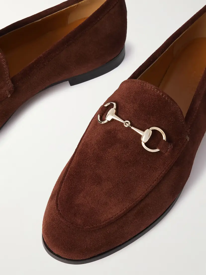 Gucci Jordaan Horsebit-detailed Suede Loafers | Thumbnail 4 Gucci Jordaan Horsebit-detailed Suede Loafers | Thumbnail 4