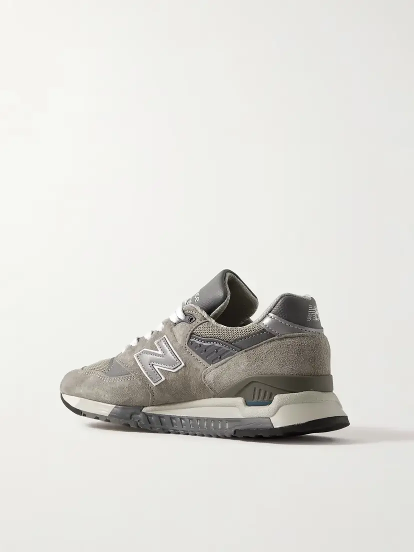 New Balance Made In Usa 998 Core Rubber-trimmed Leather, Mesh And Suede Sneakers | Thumbnail 3 New Balance Made In Usa 998 Core Rubber-trimmed Leather, Mesh And Suede Sneakers | Thumbnail 3