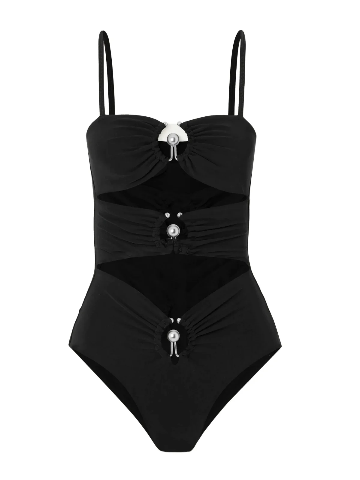 Cutout Embellished Swimsuit Cutout Embellished Swimsuit