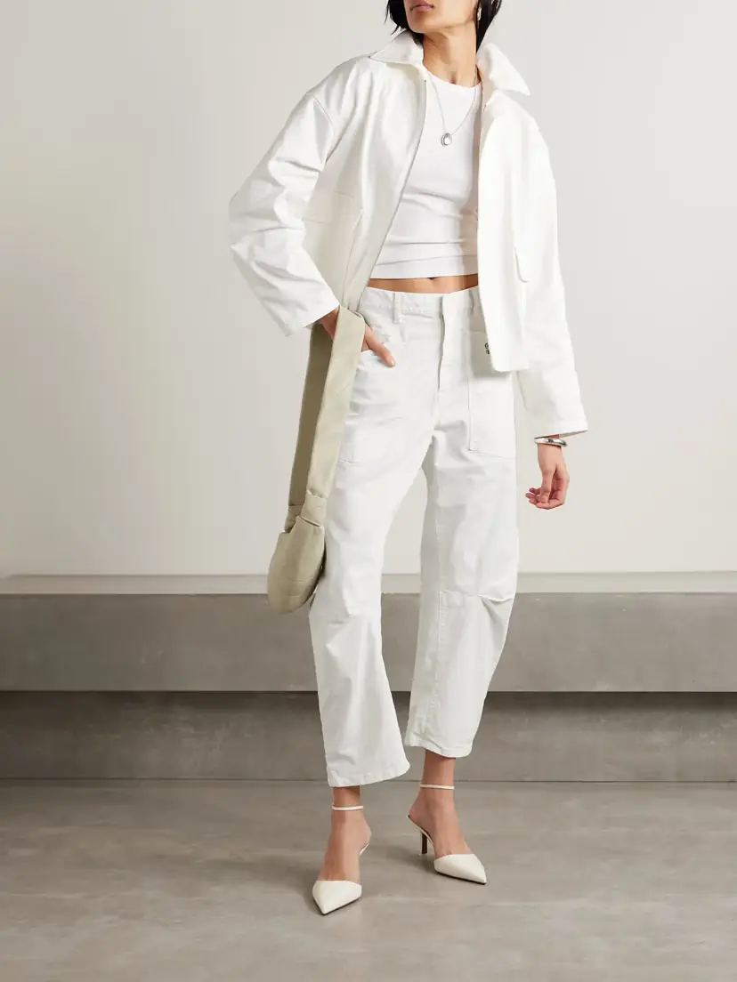 Nili Lotan Shon Cotton-blend Twill Tapered Pants | Thumbnail 2 Nili Lotan Shon Cotton-blend Twill Tapered Pants | Thumbnail 2