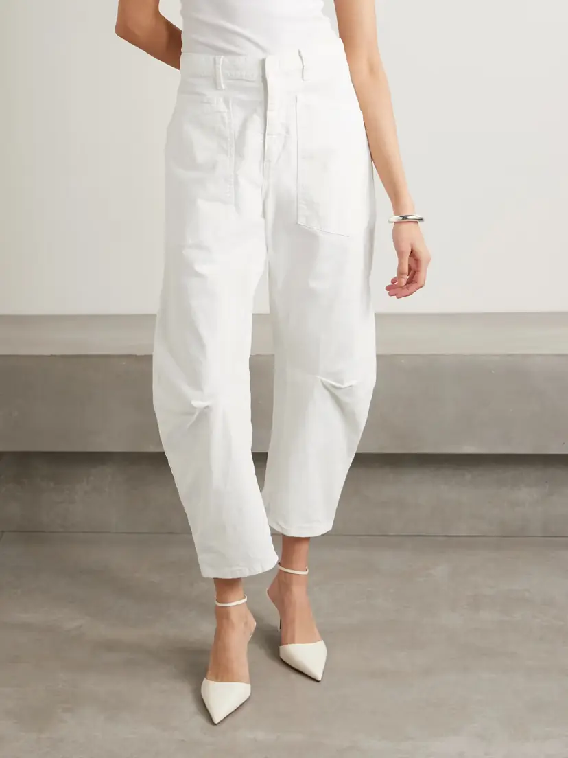 Nili Lotan Shon Cotton-blend Twill Tapered Pants | Thumbnail 3 Nili Lotan Shon Cotton-blend Twill Tapered Pants | Thumbnail 3