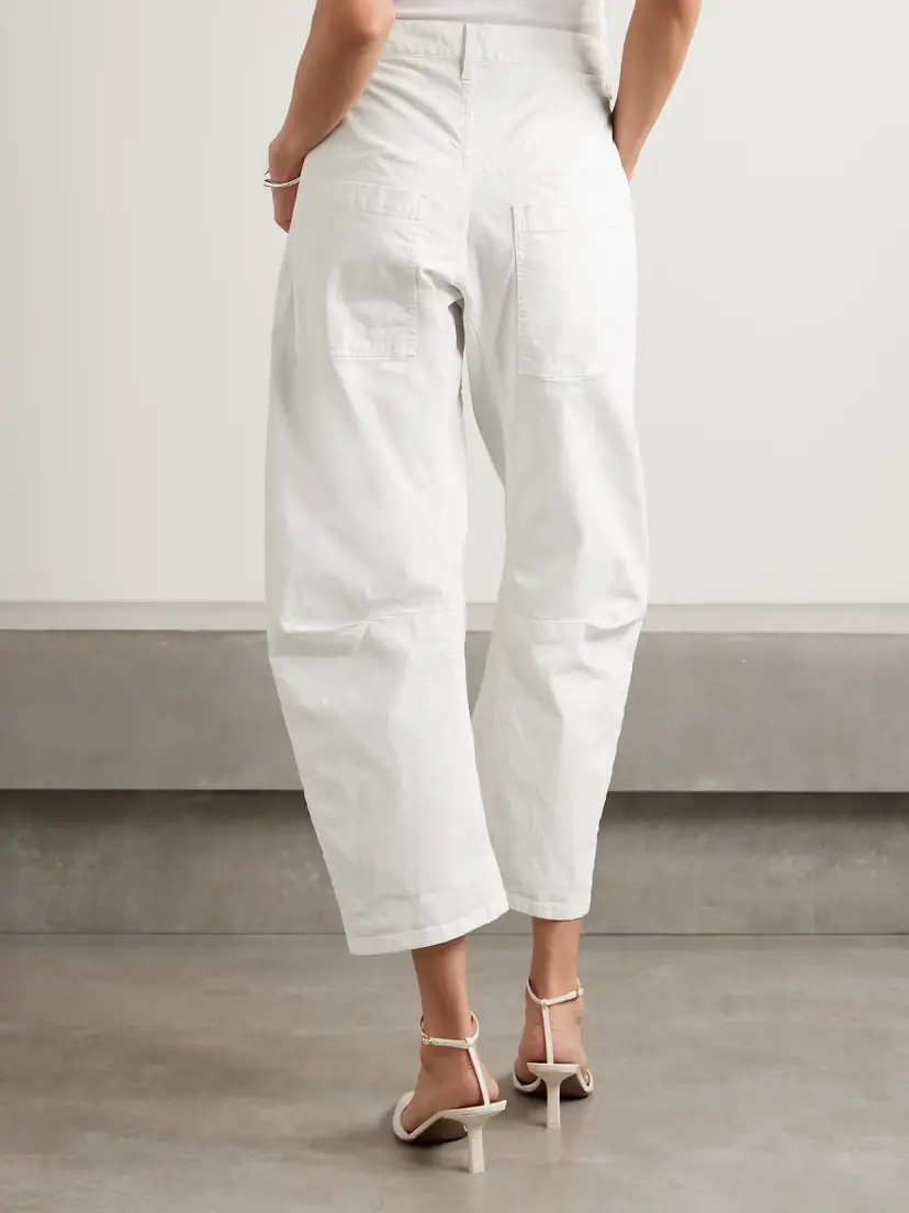 Nili Lotan Shon Cotton-blend Twill Tapered Pants | Thumbnail 4 Nili Lotan Shon Cotton-blend Twill Tapered Pants | Thumbnail 4