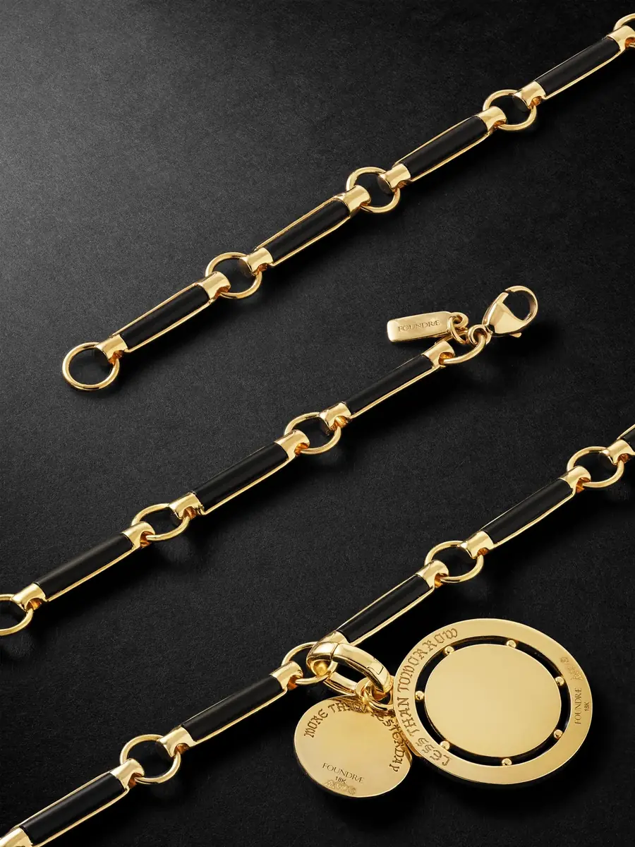Foundrae Ever Growing Vivacity 18-karat Gold Onyx Necklace | Thumbnail 9 Foundrae Ever Growing Vivacity 18-karat Gold Onyx Necklace | Thumbnail 9