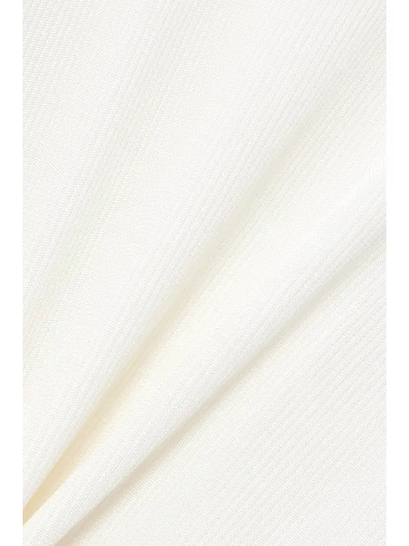 Christopher Esber Fusion Cutout Ribbed Stretch-jersey And Faille Midi Dress | Thumbnail 4