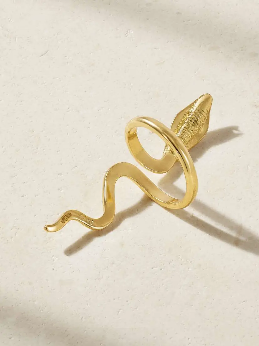 Ileana Makri Cobra 18-karat Gold Diamond Ring | Thumbnail 3