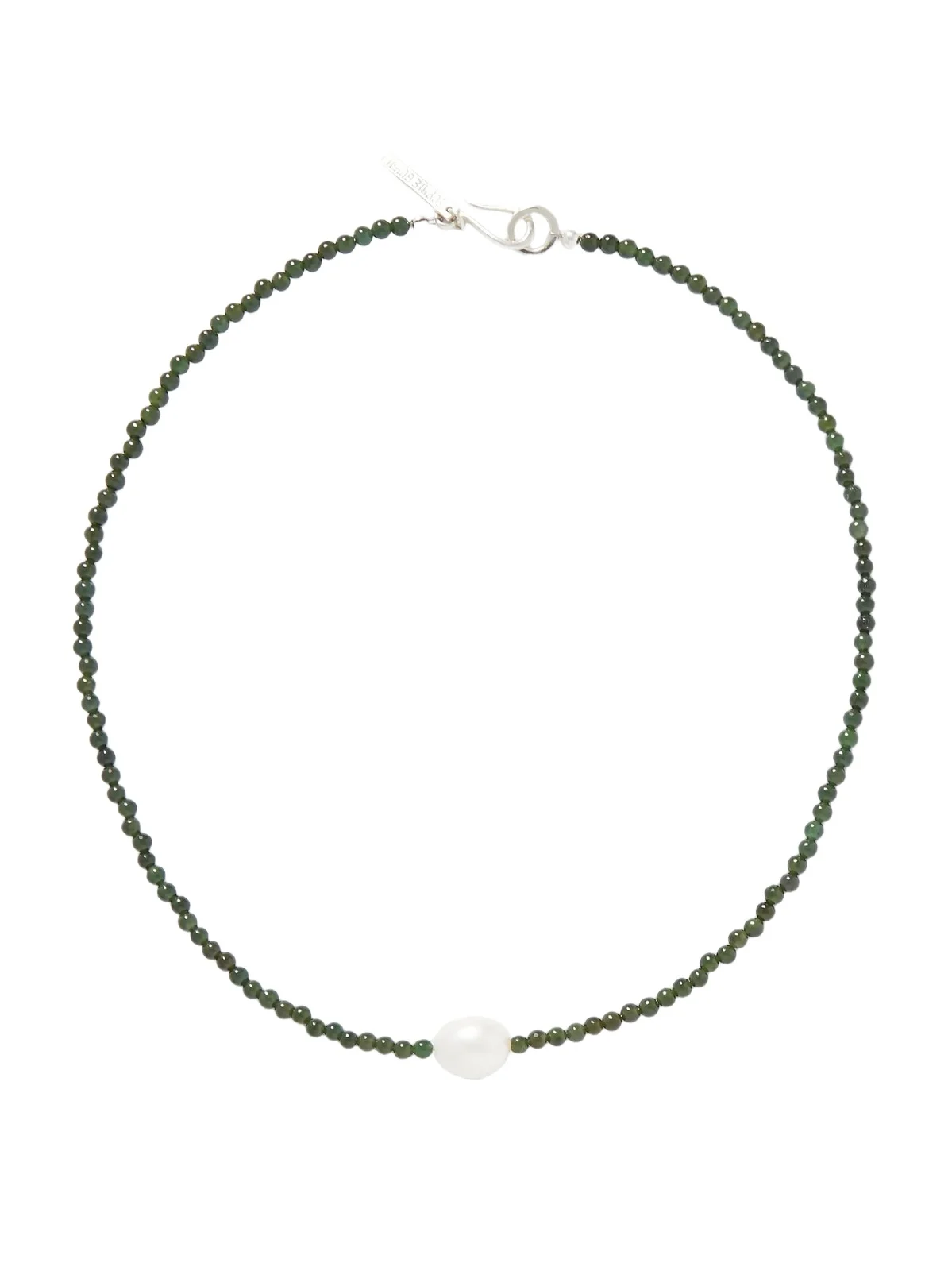 Mermaid Jade And Pearl Necklace - Green Mermaid Jade And Pearl Necklace - Green