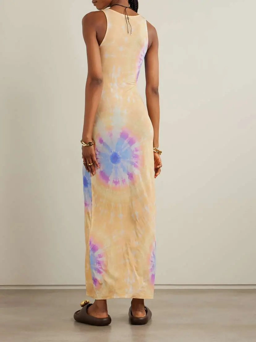 Rabanne Second Skin Tie-dyed Stretch-jersey Maxi Dress | Thumbnail 3