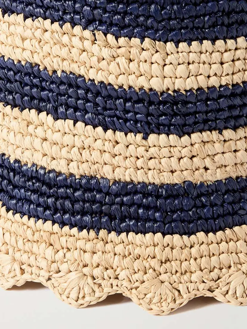 Rabanne Striped Raffia Bucket Hat | Thumbnail 3
