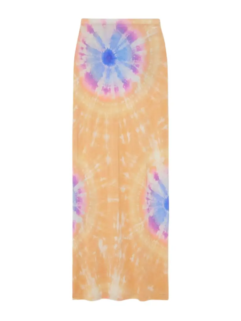 Second Skin Tie-dyed Stretch-jersey Maxi Skirt