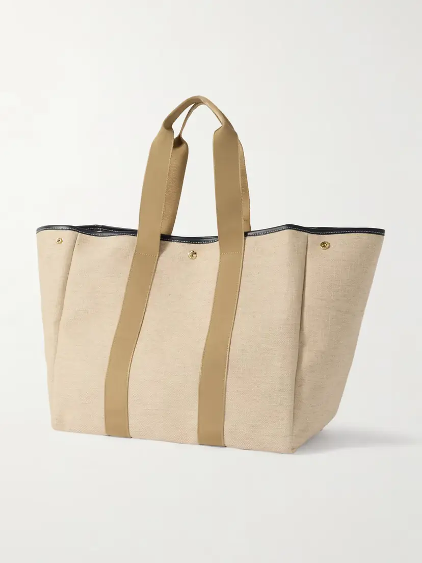 RUE de VERNEUIL Traversée Large Leather- And Webbing-trimmed Canvas Tote | Thumbnail 2 RUE de VERNEUIL Traversée Large Leather- And Webbing-trimmed Canvas Tote | Thumbnail 2