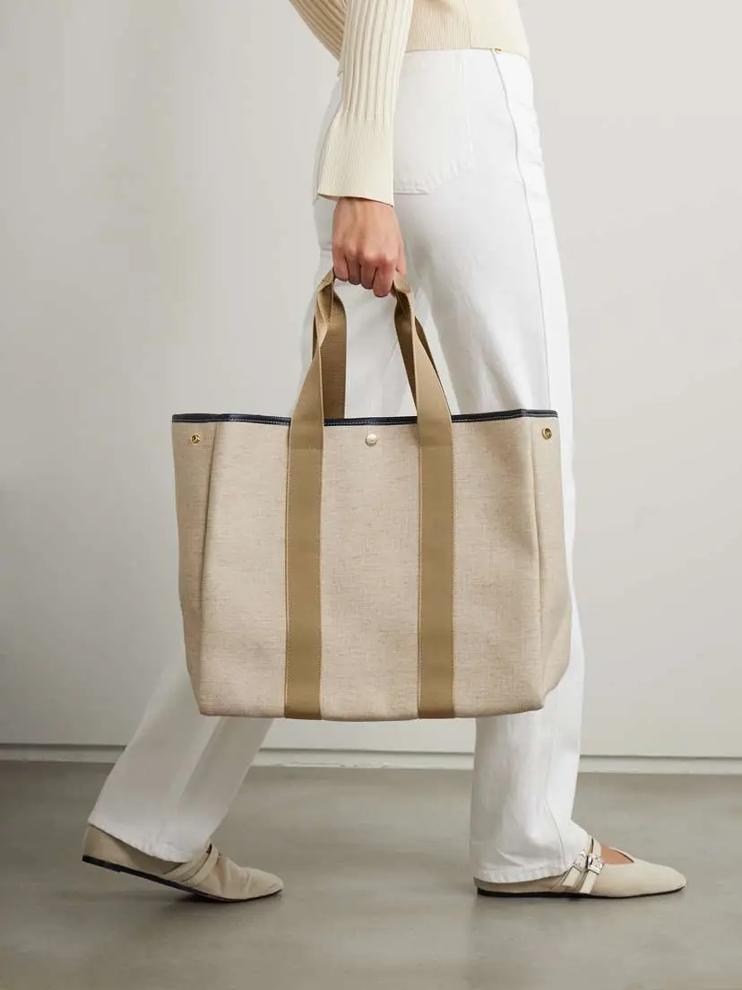 RUE de VERNEUIL Traversée Large Leather- And Webbing-trimmed Canvas Tote | Thumbnail 5 RUE de VERNEUIL Traversée Large Leather- And Webbing-trimmed Canvas Tote | Thumbnail 5