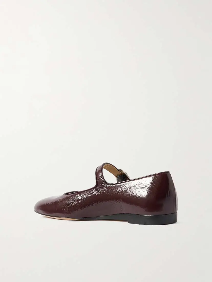 Le Monde Béryl Crinkled Patent-leather Mary Jane Ballet Flats | Thumbnail 3 Le Monde Béryl Crinkled Patent-leather Mary Jane Ballet Flats | Thumbnail 3