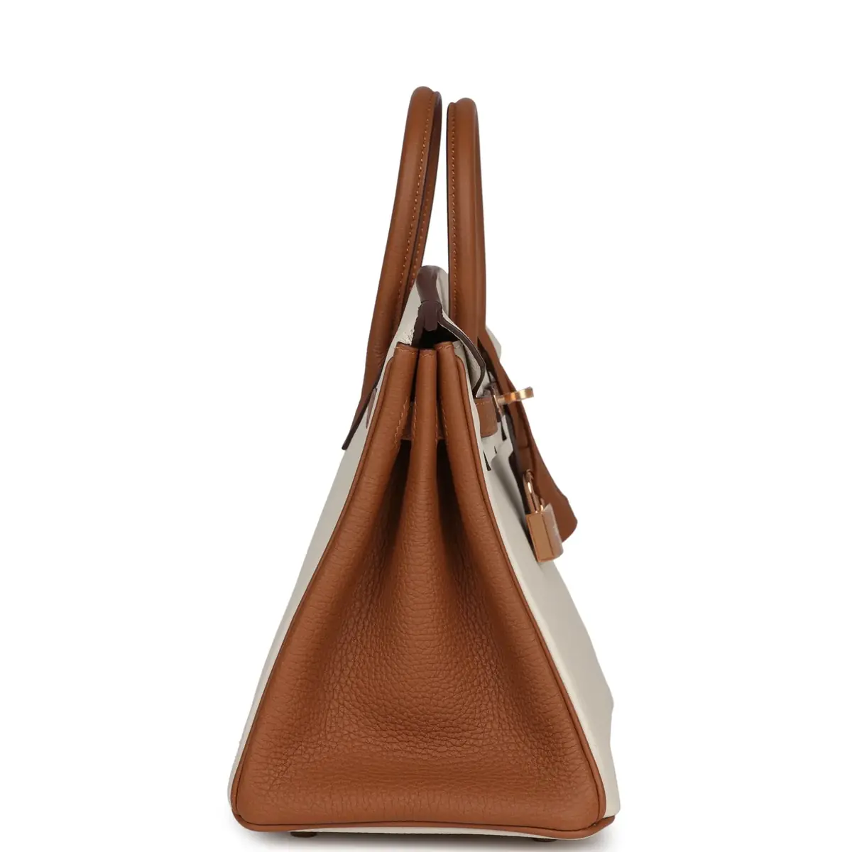 HERMÈS Hermes Special Order (HSS) Birkin 25 Craie and Gold Togo Rose Gold Hardware | Thumbnail 4 HERMÈS Hermes Special Order (HSS) Birkin 25 Craie and Gold Togo Rose Gold Hardware | Thumbnail 4