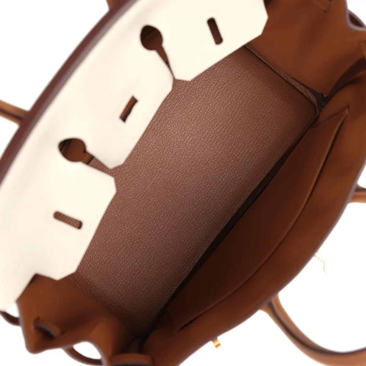 HERMÈS Hermes Special Order (HSS) Birkin 25 Craie and Gold Togo Rose Gold Hardware | Thumbnail 8 HERMÈS Hermes Special Order (HSS) Birkin 25 Craie and Gold Togo Rose Gold Hardware | Thumbnail 8