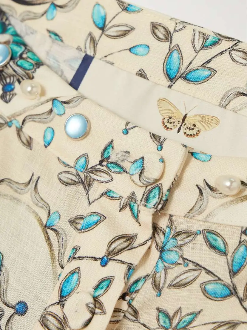 Agua by Agua Bendita Embellished Printed Linen Maxi Skirt - x small | Thumbnail 4 Agua by Agua Bendita Embellished Printed Linen Maxi Skirt - x small | Thumbnail 4