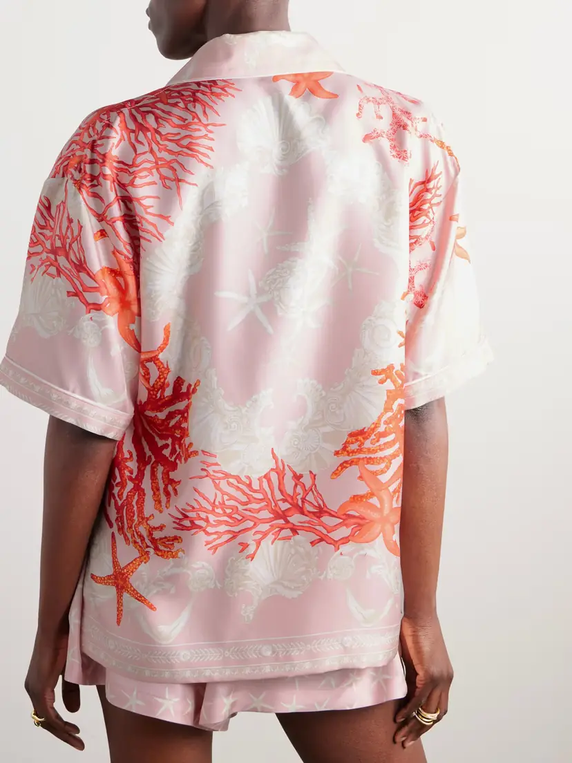 Versace Printed Silk-twill Shirt | Thumbnail 3 Versace Printed Silk-twill Shirt | Thumbnail 3