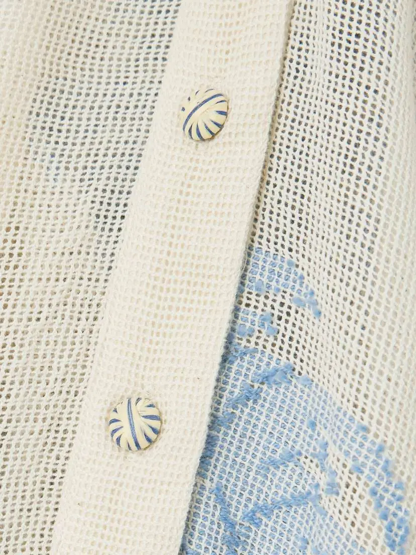 Zimmermann Ottie Frayed Belted Embroidered Open-knit Cotton Mini Dress | Thumbnail 4 Zimmermann Ottie Frayed Belted Embroidered Open-knit Cotton Mini Dress | Thumbnail 4
