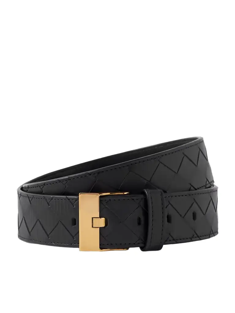 Bottega Veneta Intrecciato Leather Belt | Image 1 Bottega Veneta Intrecciato Leather Belt | Image 1