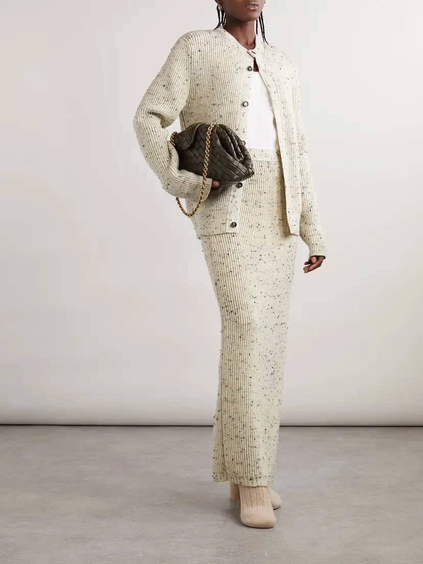 Bottega Veneta Ribbed Wool-blend Cardigan | Thumbnail 2 Bottega Veneta Ribbed Wool-blend Cardigan | Thumbnail 2