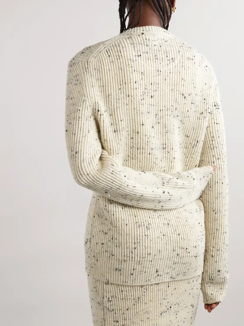 Bottega Veneta Ribbed Wool-blend Cardigan | Thumbnail 4 Bottega Veneta Ribbed Wool-blend Cardigan | Thumbnail 4