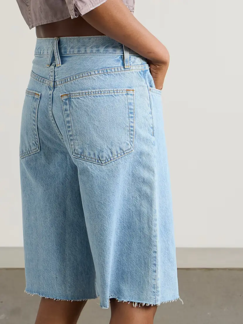 SLVRLAKE Grace Frayed Denim Shorts | Thumbnail 4