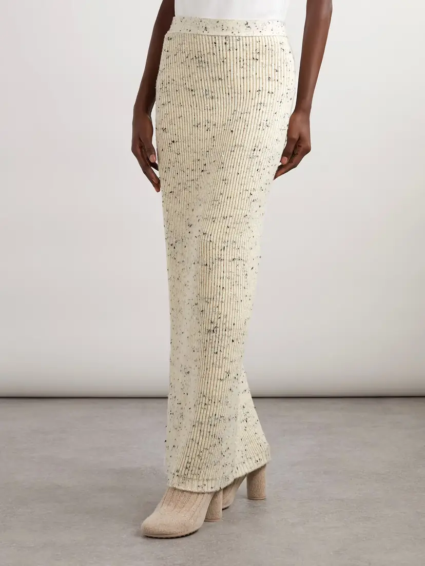 Bottega Veneta Ribbed Wool-blend Maxi Skirt | Thumbnail 3 Bottega Veneta Ribbed Wool-blend Maxi Skirt | Thumbnail 3