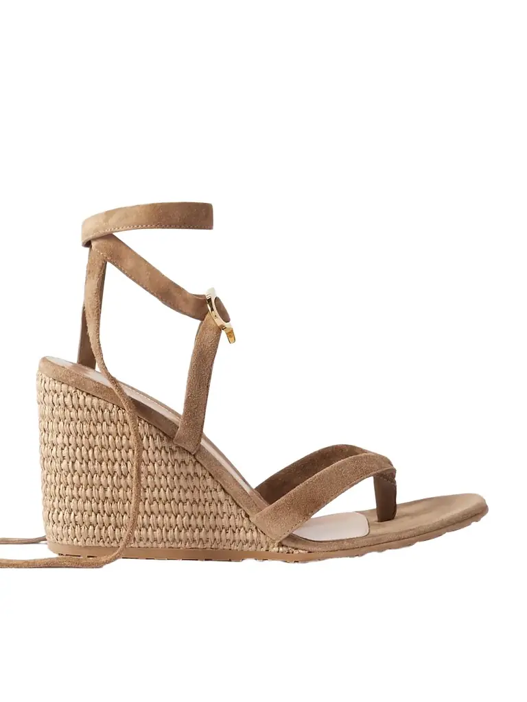 Oleg 85 Suede Wedge Sandals