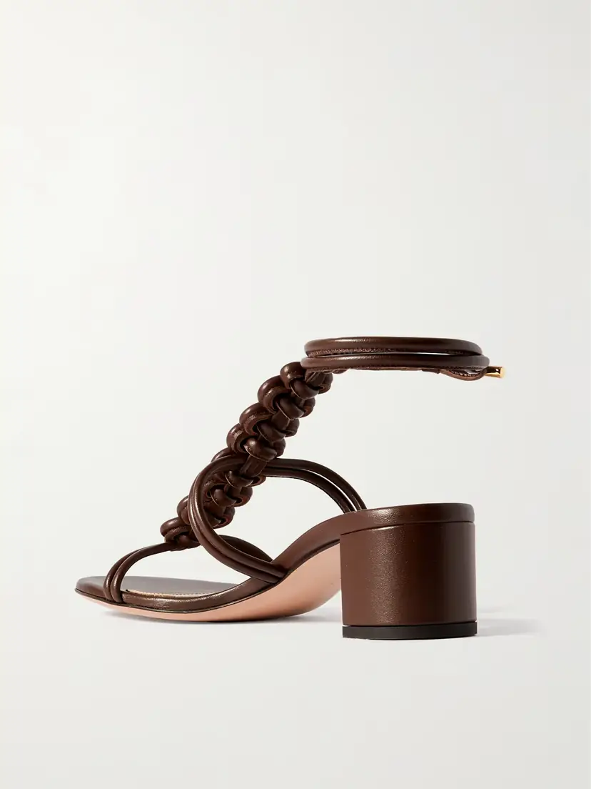 Gianvito Rossi Capua 45 Woven Leather Sandals | Thumbnail 3