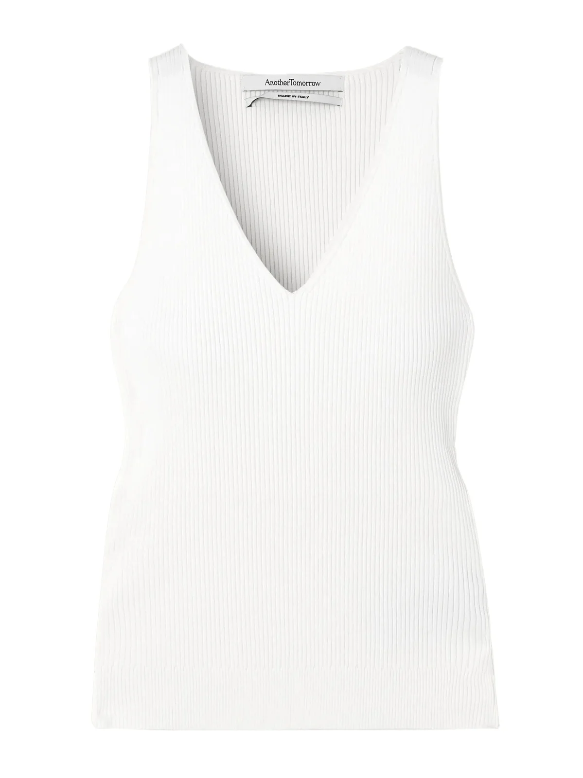 Ribbed Jersey Tank Top
