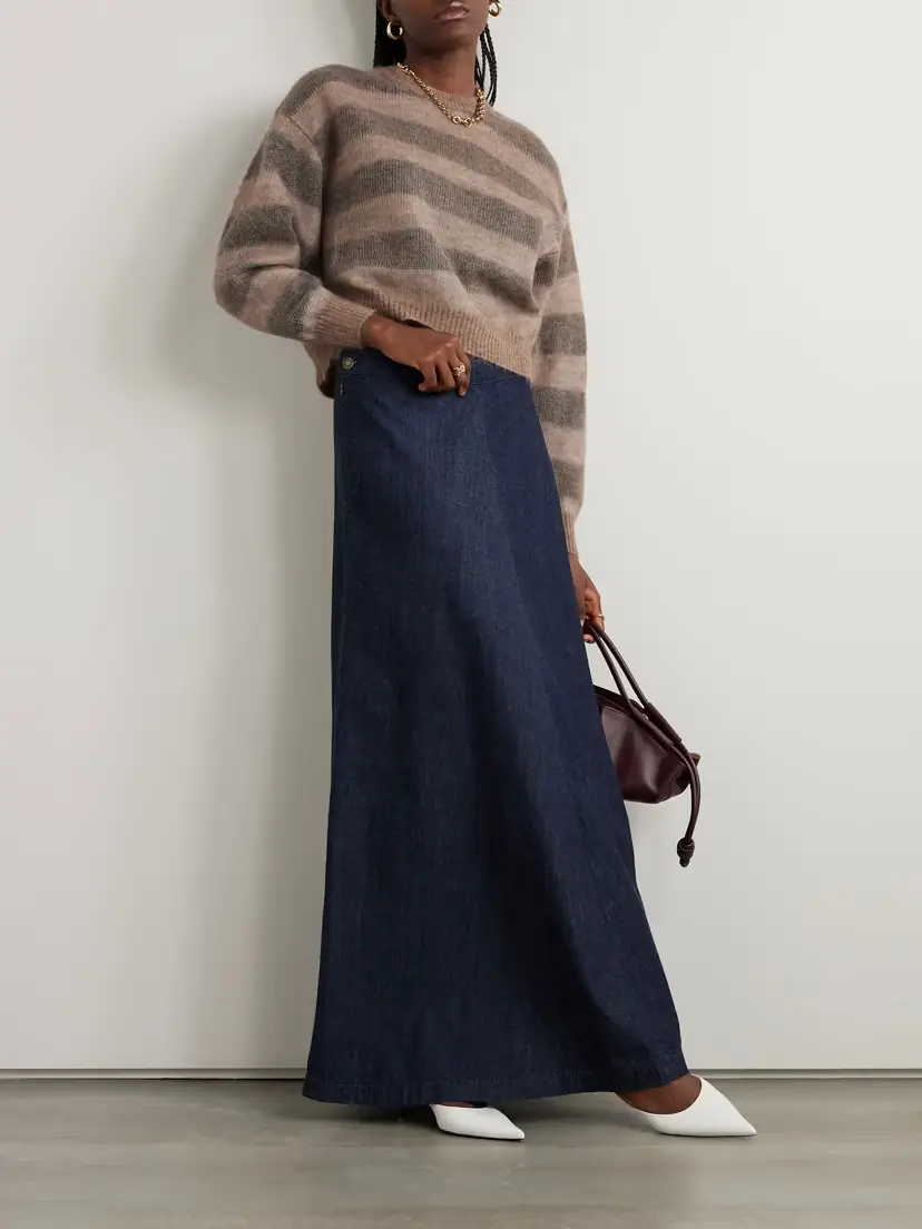 Brunello Cucinelli Striped Mohair-blend Sweater | Thumbnail 2 Brunello Cucinelli Striped Mohair-blend Sweater | Thumbnail 2