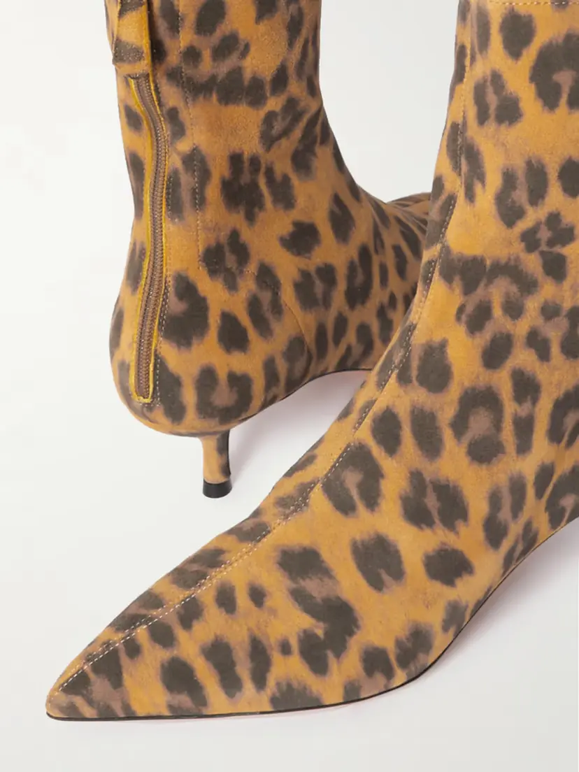 Aquazzura Montmartre 50 Leopard-print Suede Ankle Boots | Thumbnail 4