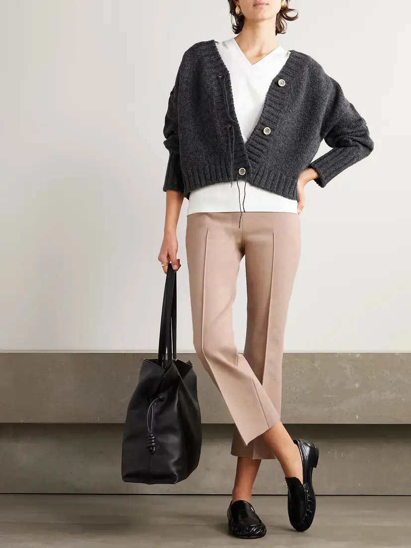 HIGH SPORT Kick Cropped Stretch-cotton Flared Pants | Thumbnail 2 HIGH SPORT Kick Cropped Stretch-cotton Flared Pants | Thumbnail 2