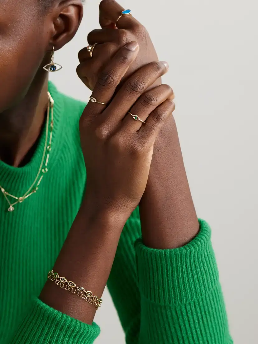 Melissa Joy Manning Wink 14-karat Gold, Diamond And Emerald Ring | Thumbnail 5