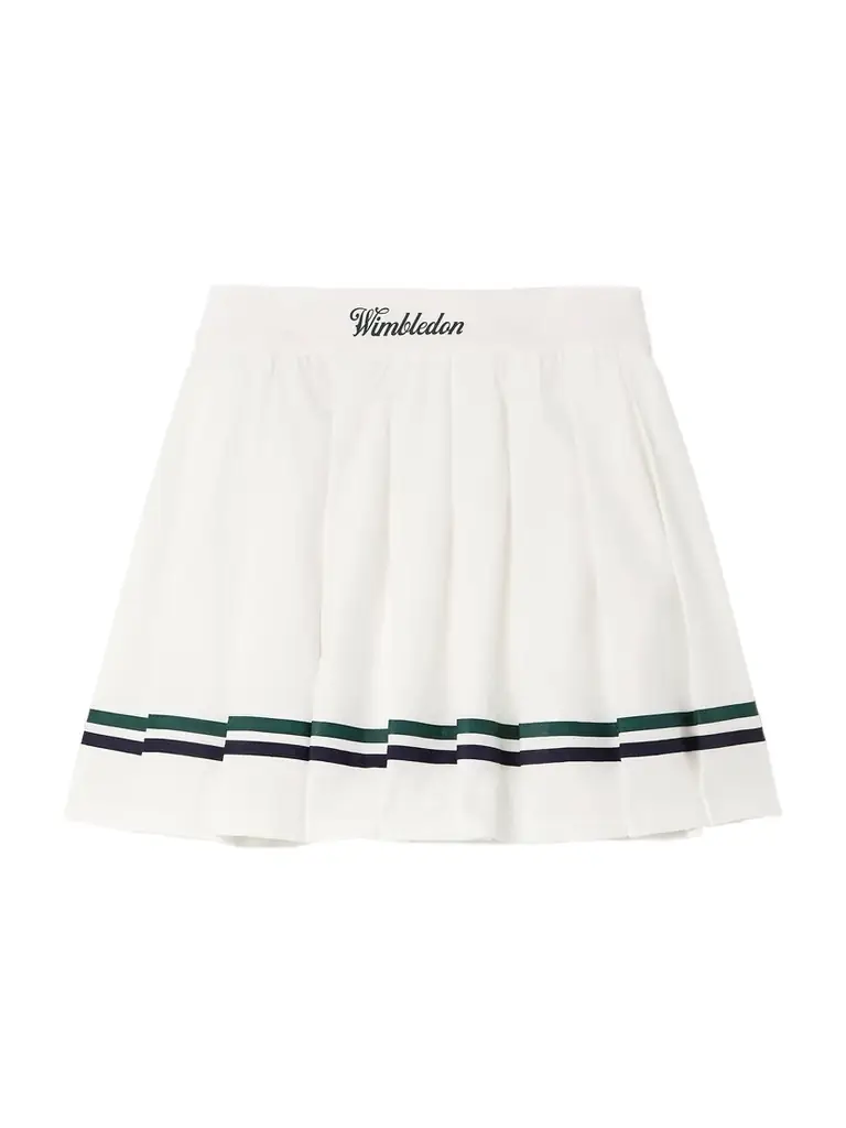 + Wimbledon Everest Grosgrain-trimmed Pleated Stretch Recycled Tennis Skirt - x large