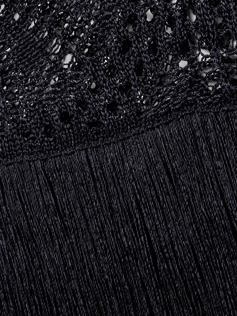 Stella McCartney Fringed Crocheted Maxi Dress | Thumbnail 4