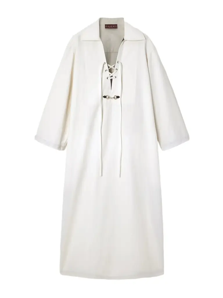 Horsebit-detailed Cotton-jacquard Midi Dress