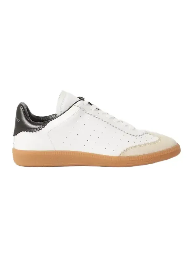Bryce Suede-trimmed Perforated Leather Sneakers Bryce Suede-trimmed Perforated Leather Sneakers