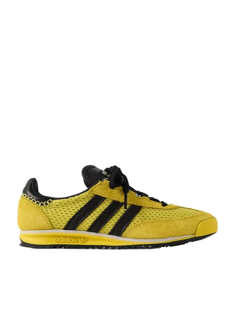adidas Originals + Wales Bonner Sl76 Leather-trimmed Brushed-suede And Mesh Sneakers - UK 9 | Thumbnail 1 adidas Originals + Wales Bonner Sl76 Leather-trimmed Brushed-suede And Mesh Sneakers - UK 9 | Thumbnail 1