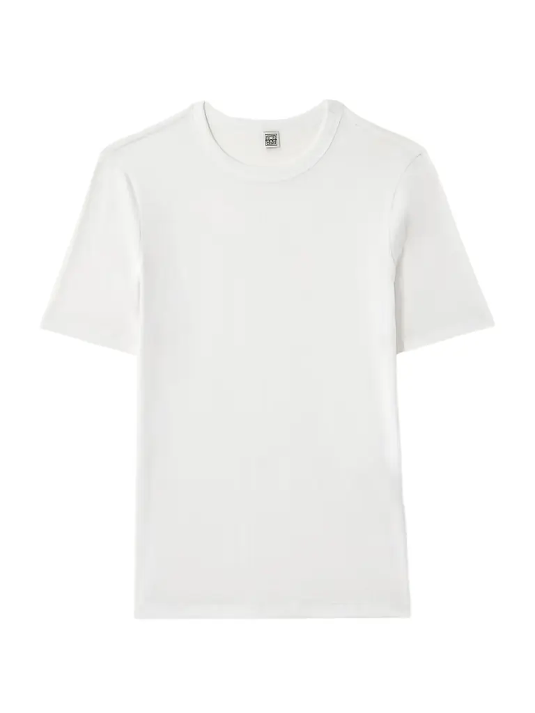 TOTEME Ribbed Stretch-cotton Jersey T-shirt | Image 1 TOTEME Ribbed Stretch-cotton Jersey T-shirt | Image 1