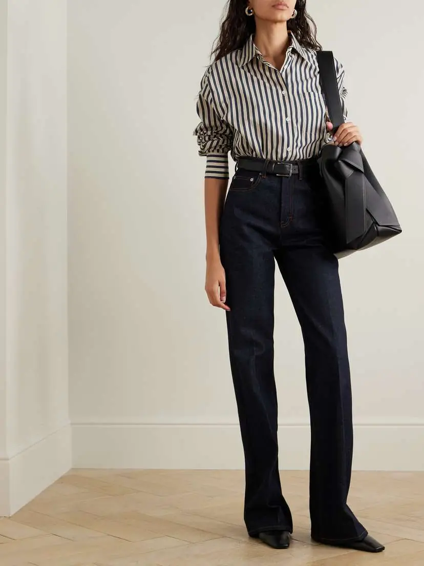 The Frankie Shop Lui Striped Cotton-blend Poplin Shirt - x large | Thumbnail 2 The Frankie Shop Lui Striped Cotton-blend Poplin Shirt - x large | Thumbnail 2