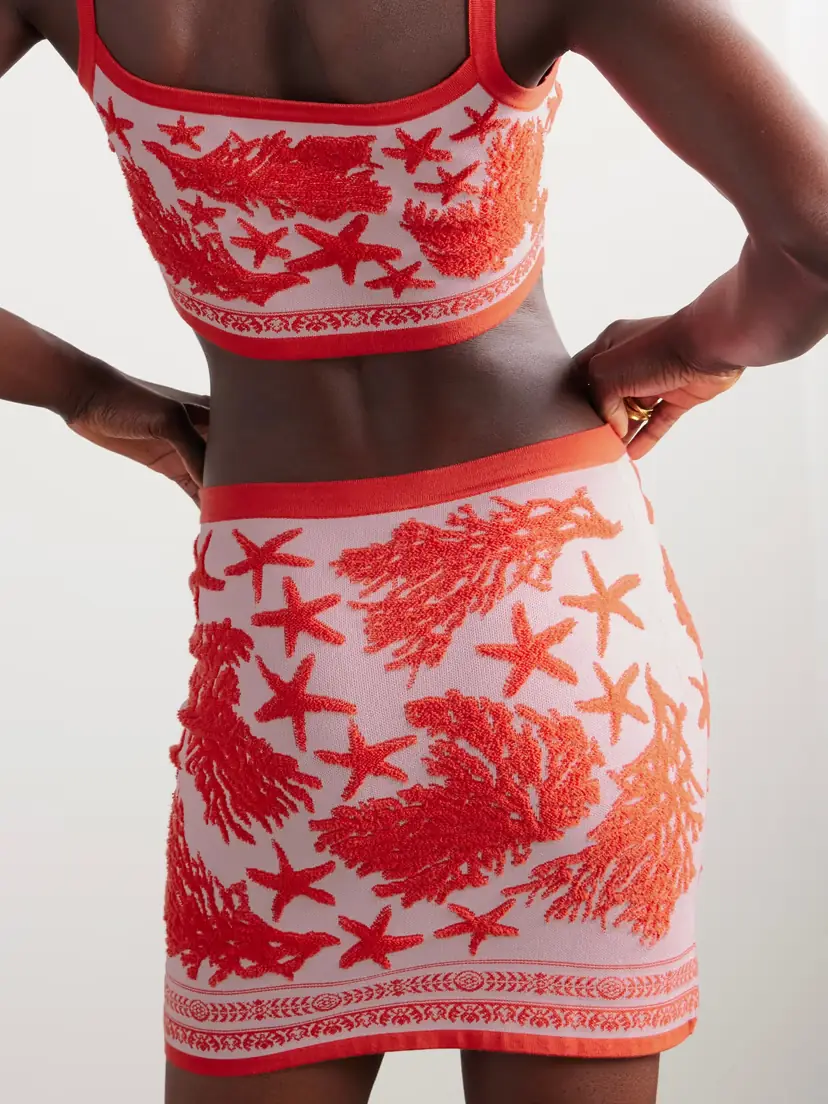 Versace Terry Jacquard Mini Skirt | Thumbnail 3