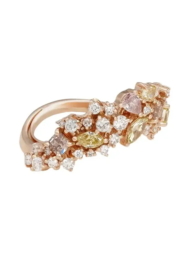 Scatter 18-karat Rose Gold Diamond Ring Scatter 18-karat Rose Gold Diamond Ring