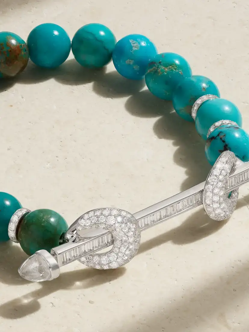 Ananya Chakra 18-karat White Gold Multi-stone Bracelet | Thumbnail 4 Ananya Chakra 18-karat White Gold Multi-stone Bracelet | Thumbnail 4