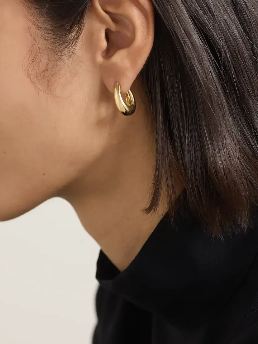 Ananya Chakra Icon 18-karat Gold Hoop Earrings | Thumbnail 2