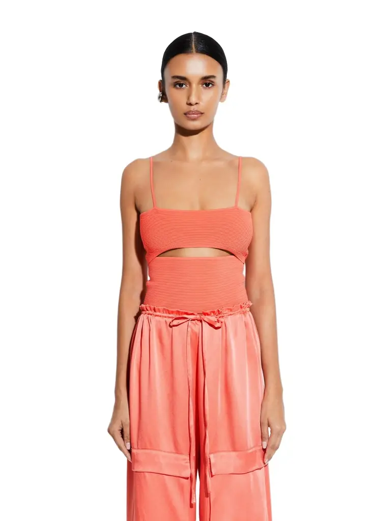 LAPOINTE Matte Viscose Slit Tank | Thumbnail 1 LAPOINTE Matte Viscose Slit Tank | Thumbnail 1