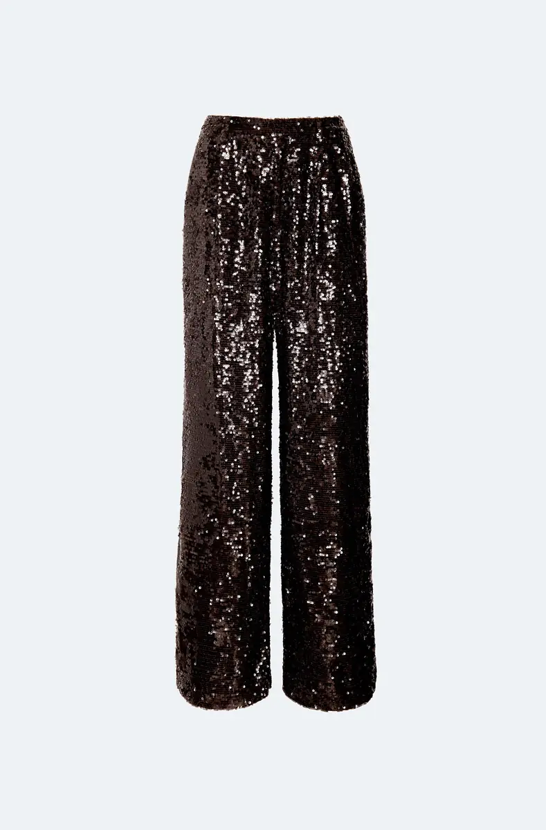 LAPOINTE Sequin Relaxed Pleated Pant | Thumbnail 3